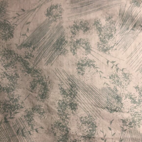 🛒 $15 Quilt Cotton Fabric Material - 3 1/2 yards Teal Green Floral Print #689 - Picture 1 of 3